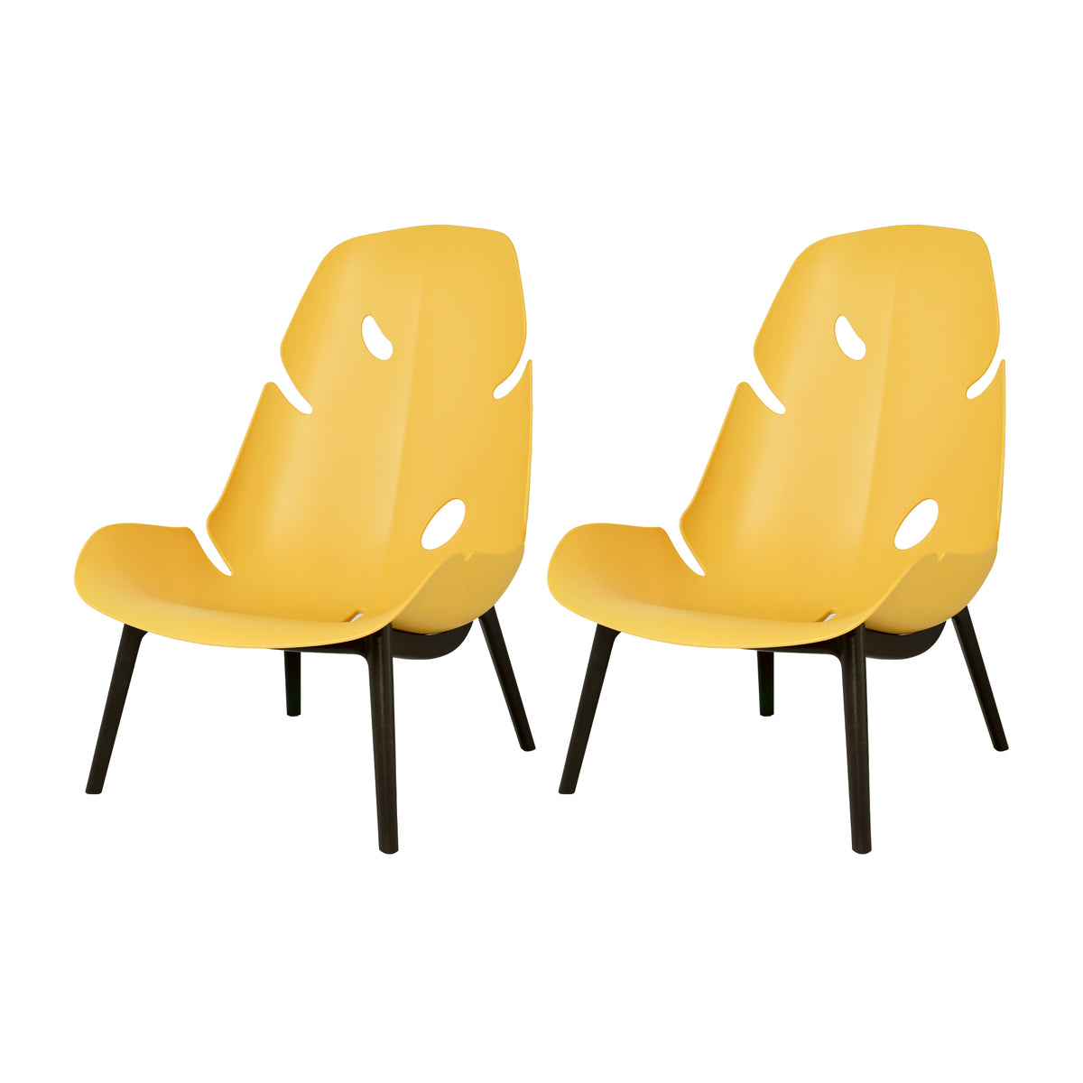 Lagoon Monstera Outdoor Lounge Chairs – Weather-Resistant Patio Seating (Set of 2)