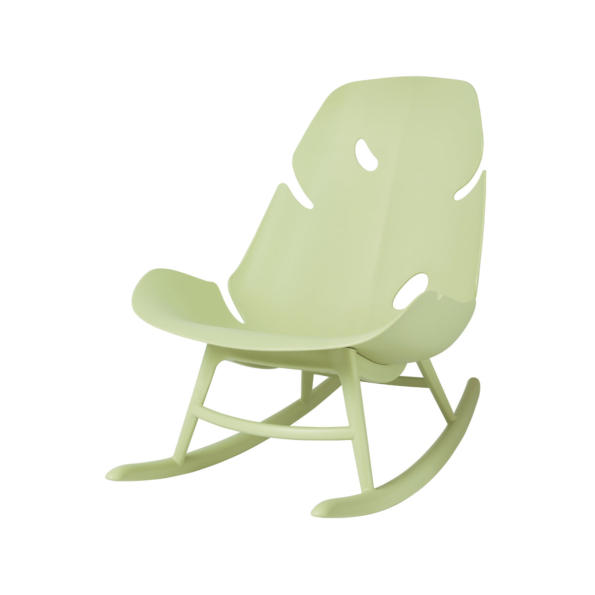 Lagoon Monstera Outdoor Rocking Chairs – Weather-Resistant Patio Seating (Set of 2)