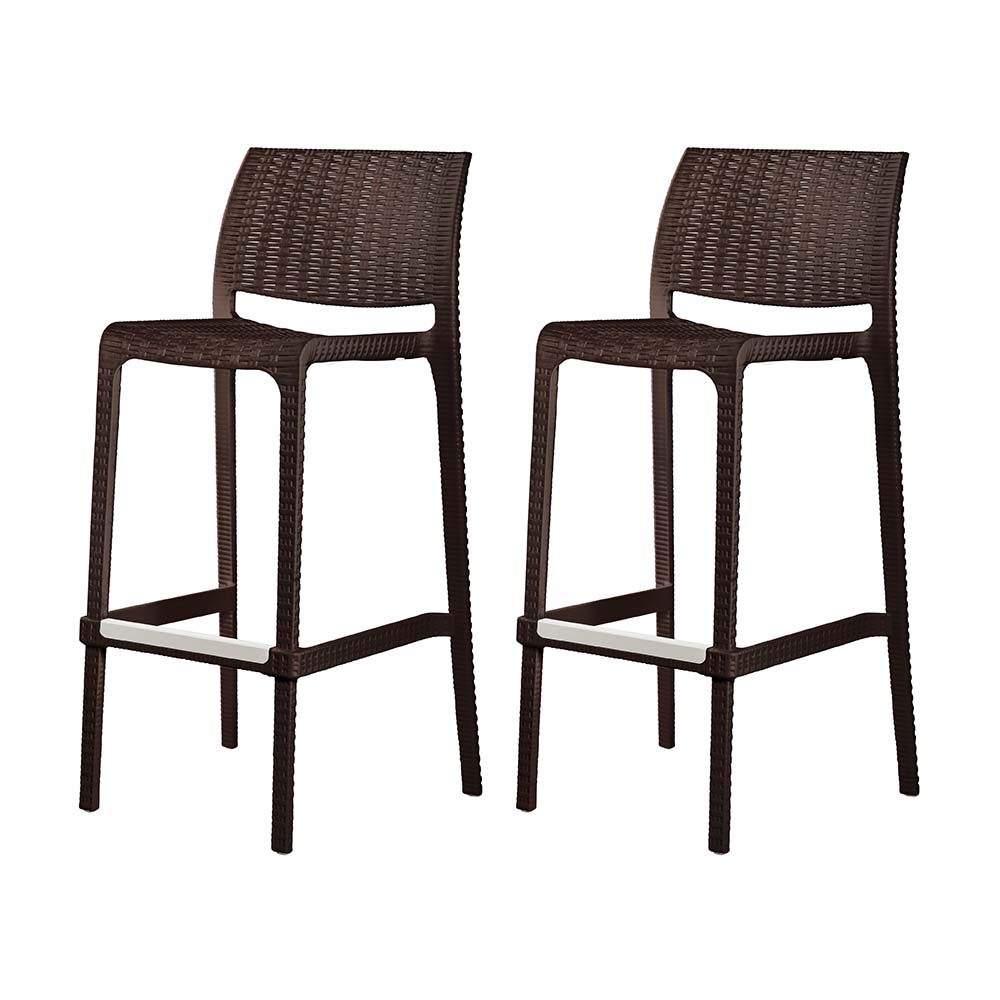 Lagoon Rue Rattan Stackable Bar Stool - Set of 2