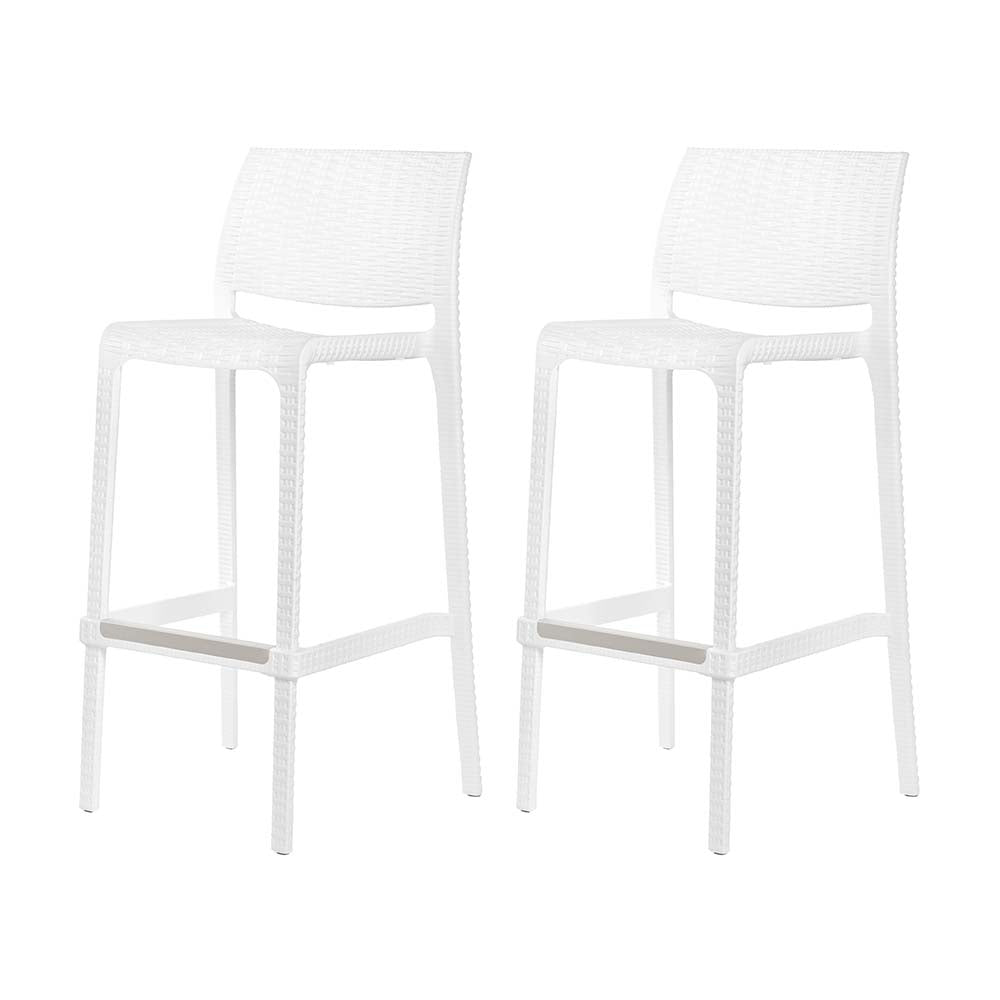 Lagoon Rue Rattan Stackable Bar Stool - Set of 2