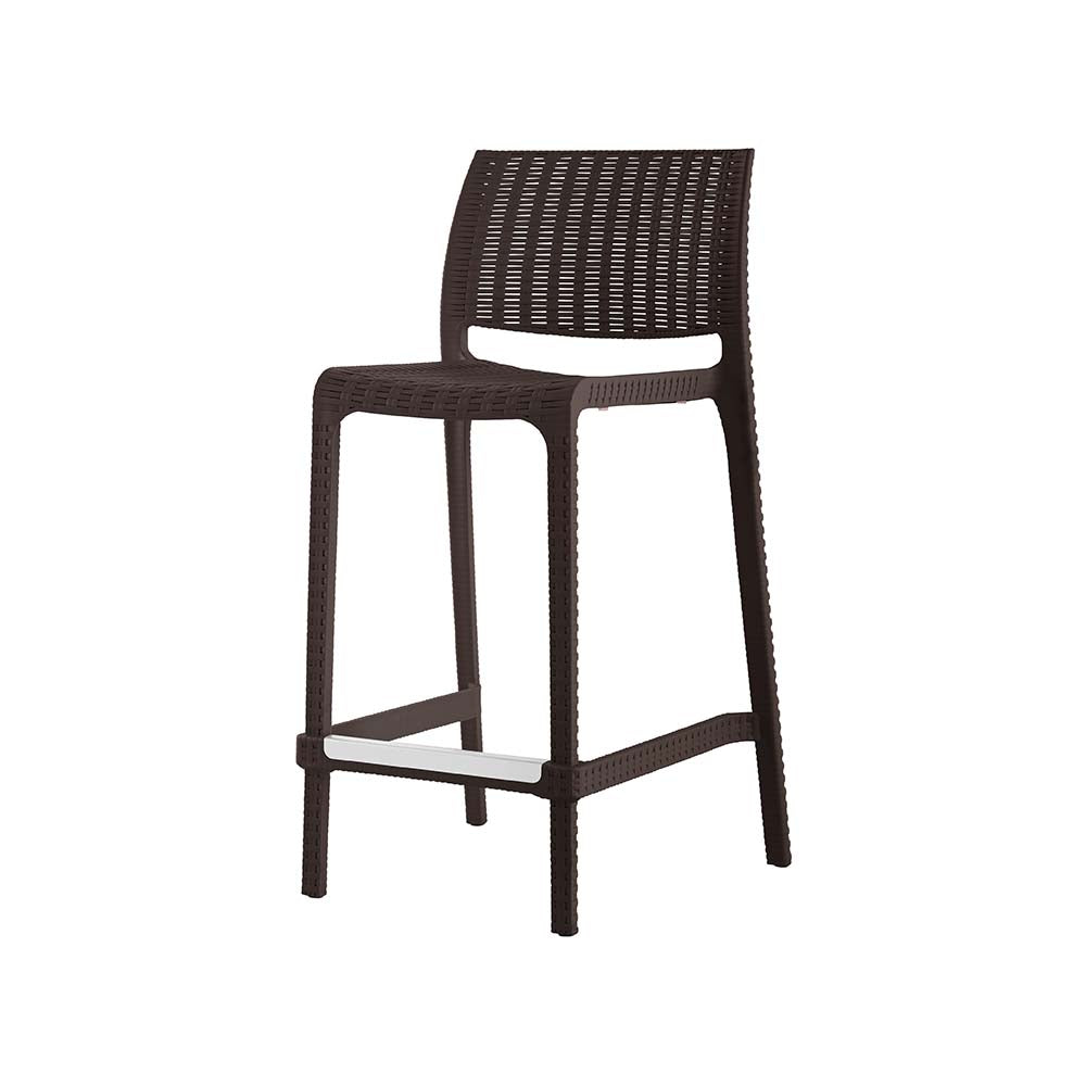 Lagoon Rue Rattan Resin Stackable Counter Stools, Set of 2