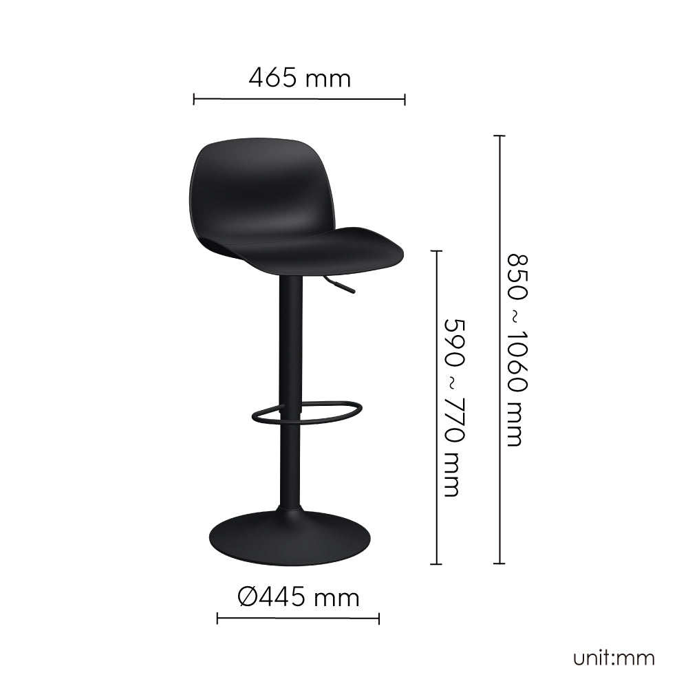 Lagoon 7216 Köln Height Adjustable Bar Stool W/O Cushion 2 unit set