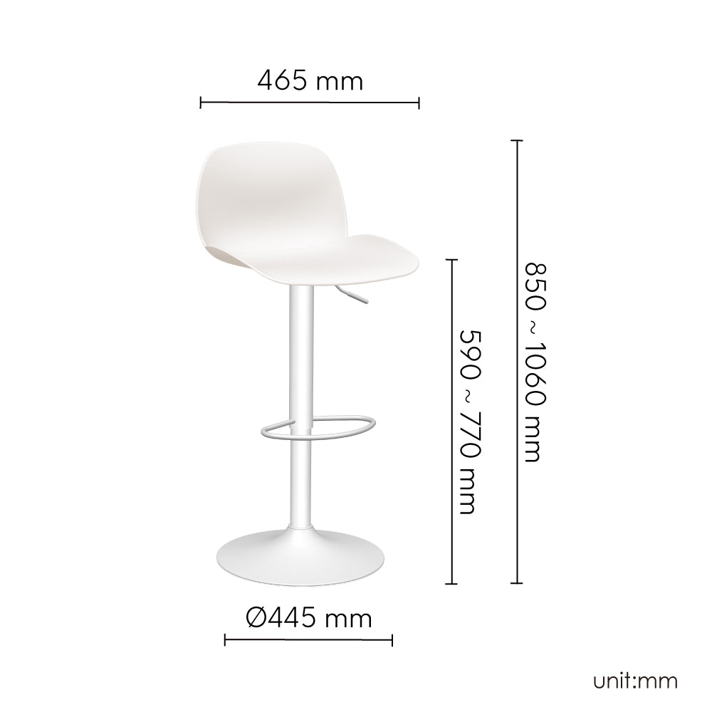 Lagoon 7216 Köln Height Adjustable Bar Stool W/O Cushion 2 unit set