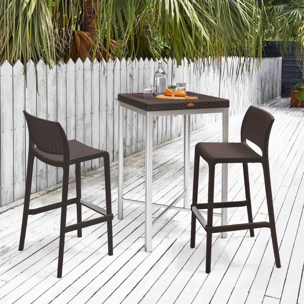 Lagoon Rue Rattan Stackable Bar Stool - Set of 2