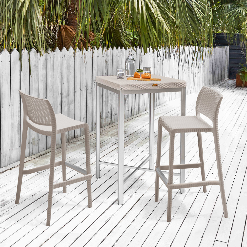 Lagoon Rue Rattan Stackable Bar Stool - Set of 2