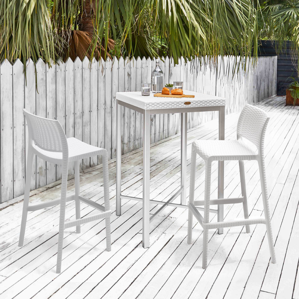 Lagoon Rue Rattan Stackable Bar Stool - Set of 2