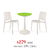 Balcony Furniture Set（SPROUT Side Table+2Sensilla dining chairs）