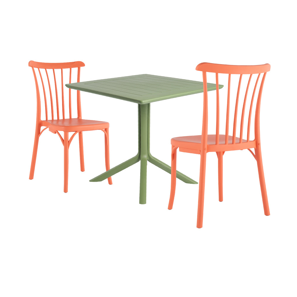 Lagoon Venice 3-Piece Dining Set – Dining Table with 2 Rio Chairs for Indoor & Outdoor Use