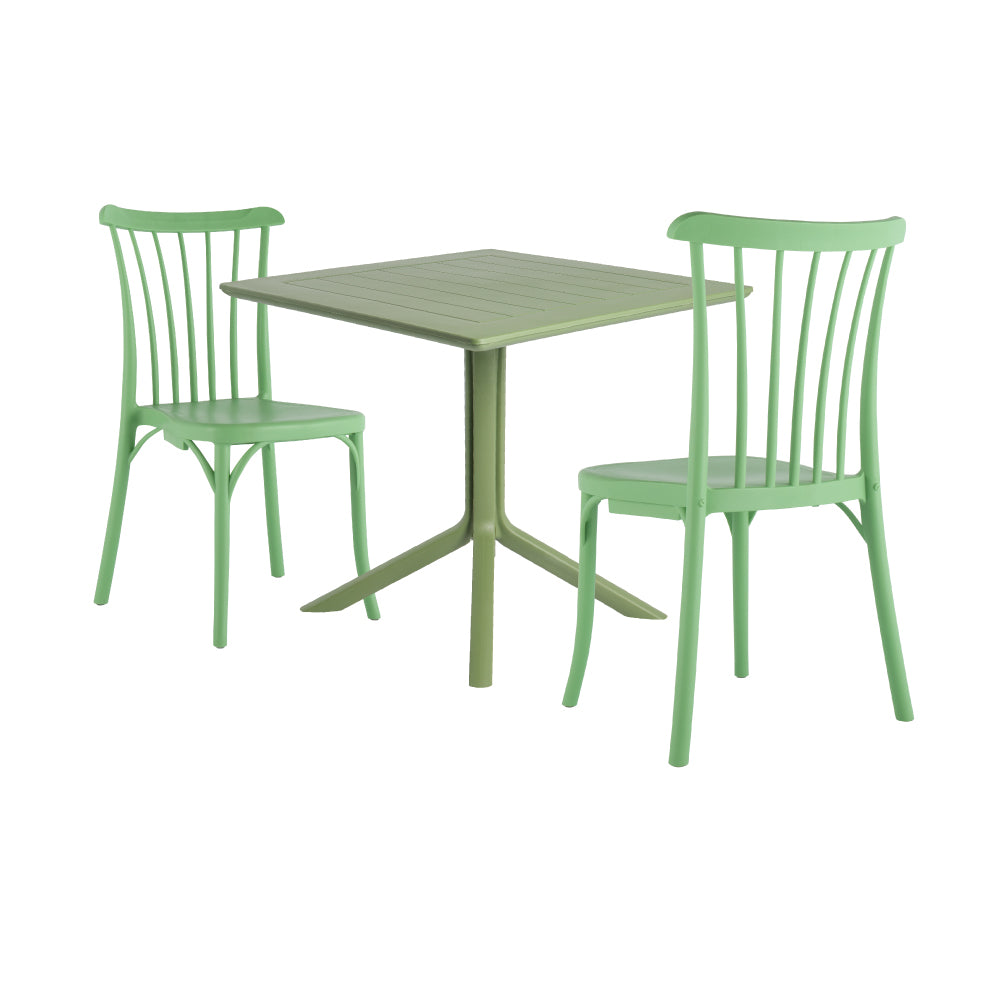 Lagoon Venice 3-Piece Dining Set – Dining Table with 2 Rio Chairs for Indoor & Outdoor Use