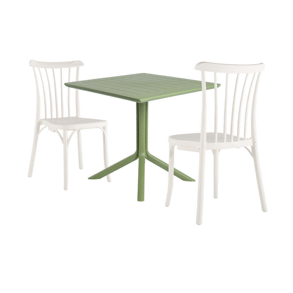 Lagoon Venice 3-Piece Dining Set – Dining Table with 2 Rio Chairs for Indoor & Outdoor Use