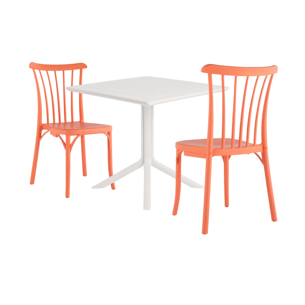 Lagoon Venice 3-Piece Dining Set – Dining Table with 2 Rio Chairs for Indoor & Outdoor Use