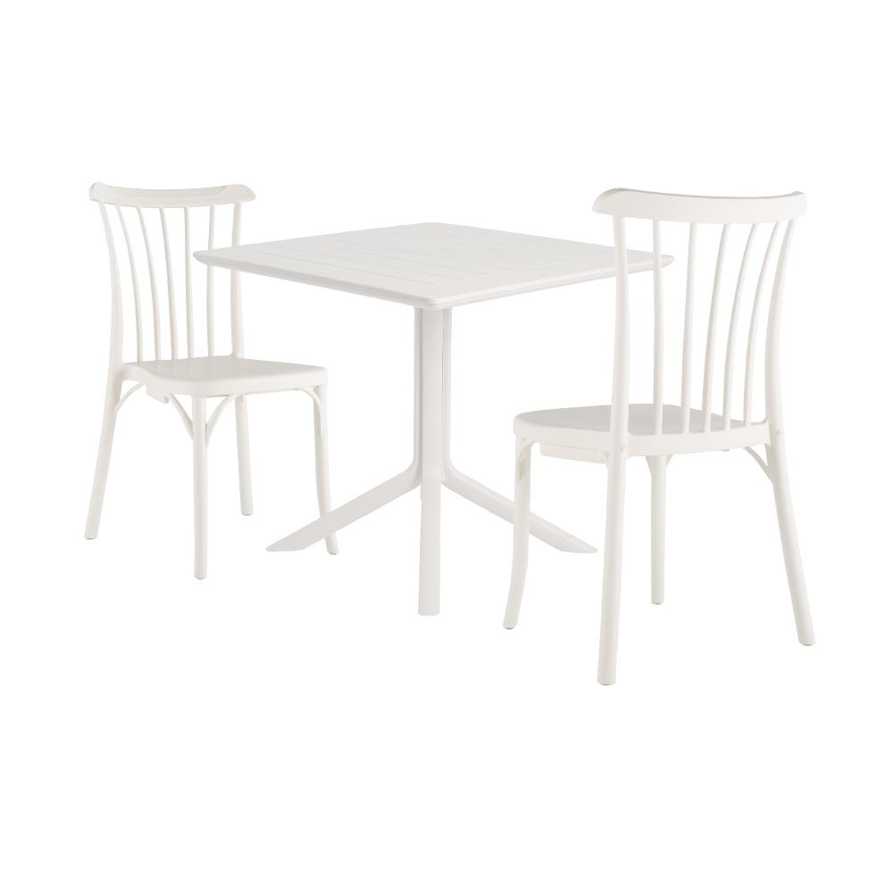 Lagoon Venice 3-Piece Dining Set – Dining Table with 2 Rio Chairs for Indoor & Outdoor Use
