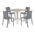 Venice Dining Table+4 Sensilla dining chairs