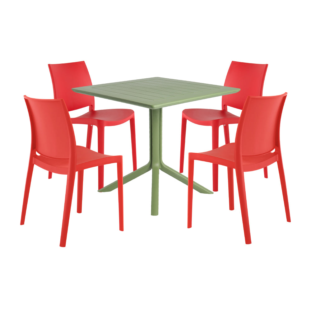 Venice Dining Table+4 Sensilla dining chairs