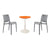 Balcony Furniture Set（SPROUT Side Table+2Sensilla dining chairs）