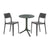 SEATTLE Side Table+2La Vie dining chairs