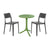 SEATTLE Side Table+2La Vie dining chairs