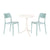 SEATTLE Side Table+2La Vie dining chairs