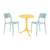 SEATTLE Side Table+2La Vie dining chairs