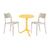 SEATTLE Side Table+2La Vie dining chairs
