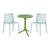 SEATTLE Side Table+2Milan dining chairs