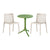 SEATTLE Side Table+2Milan dining chairs