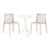 SEATTLE Side Table+2Milan dining chairs