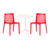 SEATTLE Side Table+2Milan dining chairs