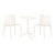 SEATTLE Side Table+2Milan dining chairs