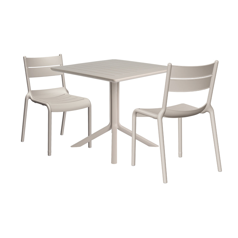 Lagoon Venice 3-Piece Dining Set – Dining Table with 2 Naples Chairs for Indoor & Outdoor Use