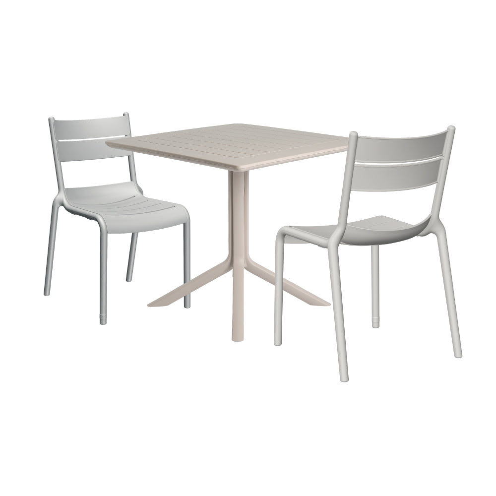 Lagoon Venice 3-Piece Dining Set – Dining Table with 2 Naples Chairs for Indoor & Outdoor Use