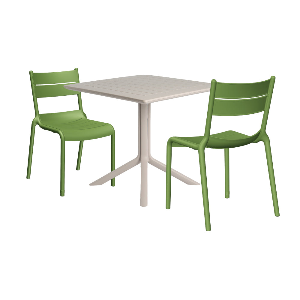 Lagoon Venice 3-Piece Dining Set – Dining Table with 2 Naples Chairs for Indoor & Outdoor Use