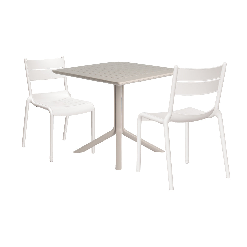 Lagoon Venice 3-Piece Dining Set – Dining Table with 2 Naples Chairs for Indoor & Outdoor Use