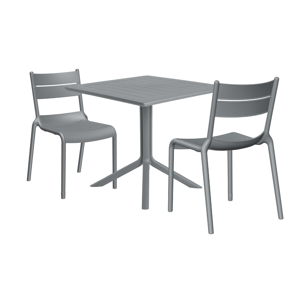 Lagoon Venice 3-Piece Dining Set – Dining Table with 2 Naples Chairs for Indoor & Outdoor Use
