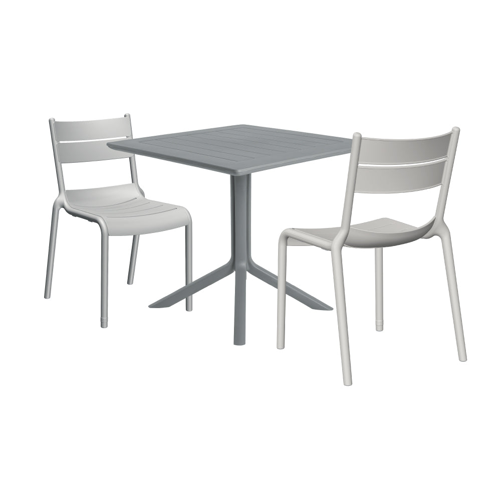 Lagoon Venice 3-Piece Dining Set – Dining Table with 2 Naples Chairs for Indoor & Outdoor Use