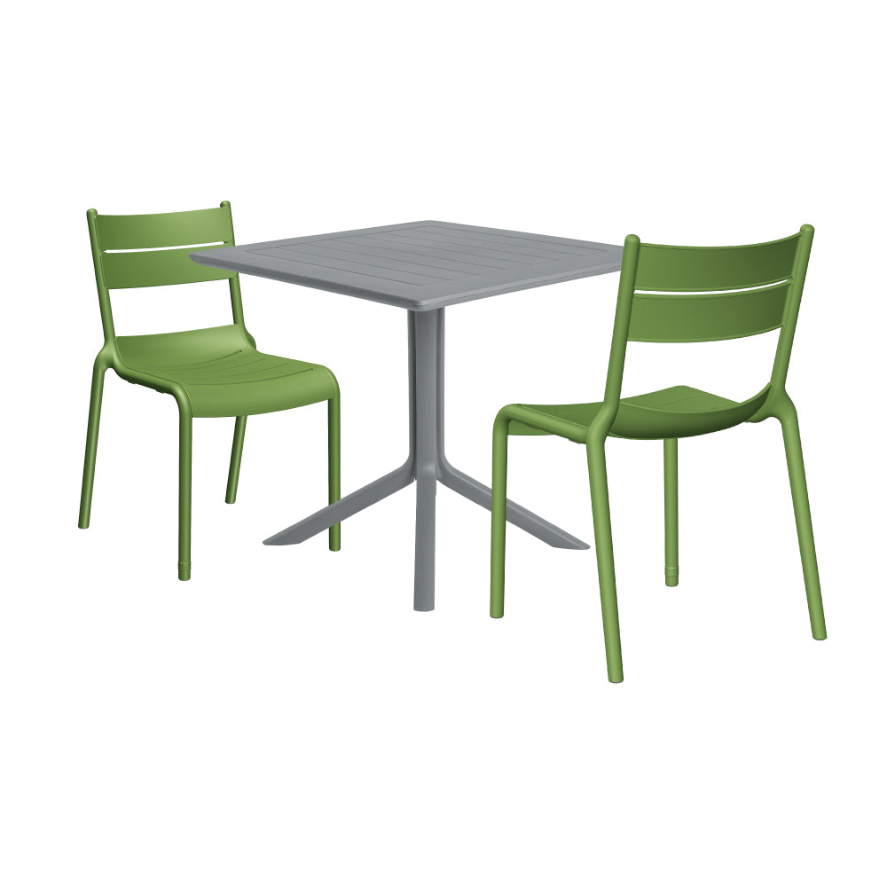Lagoon Venice 3-Piece Dining Set – Dining Table with 2 Naples Chairs for Indoor & Outdoor Use