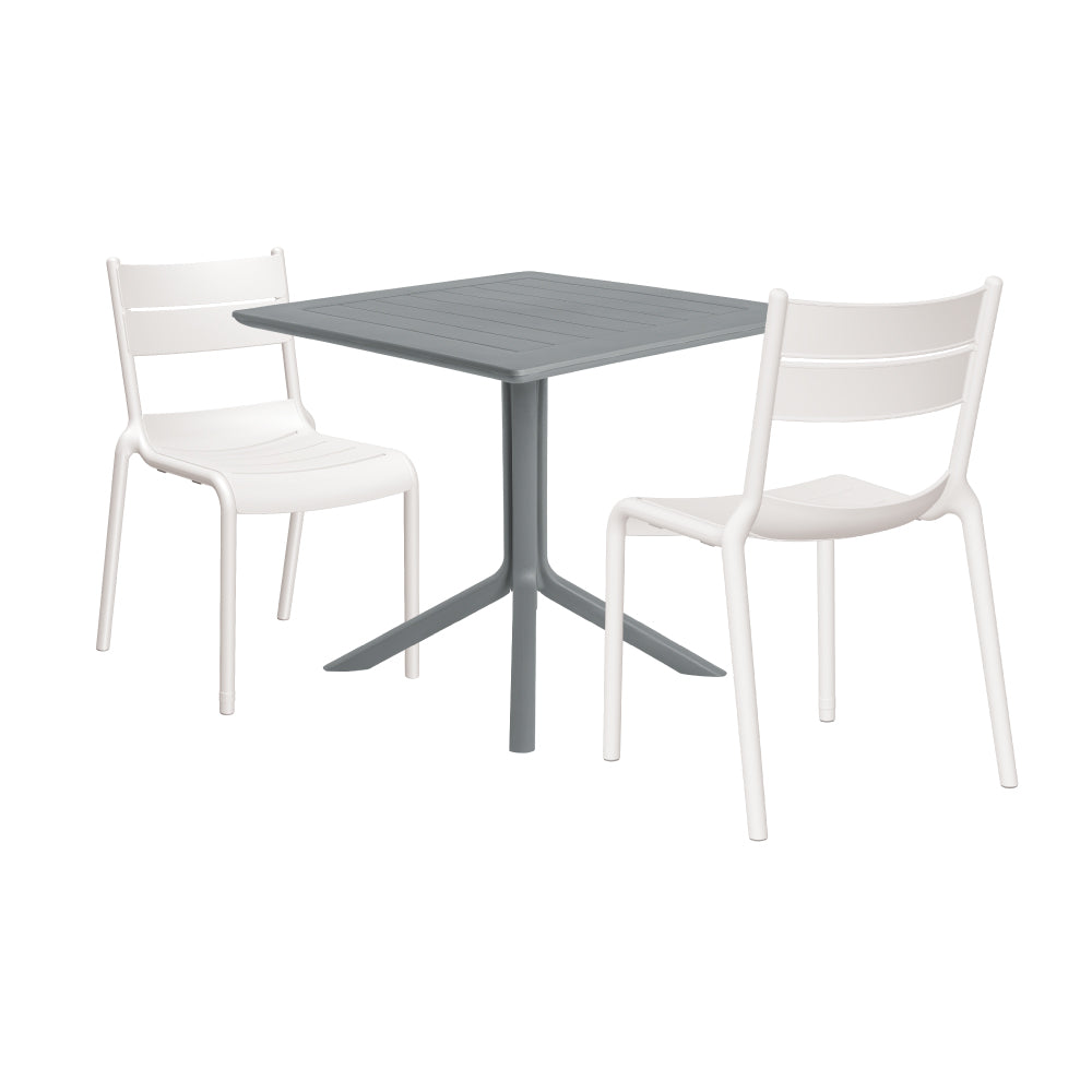 Lagoon Venice 3-Piece Dining Set – Dining Table with 2 Naples Chairs for Indoor & Outdoor Use