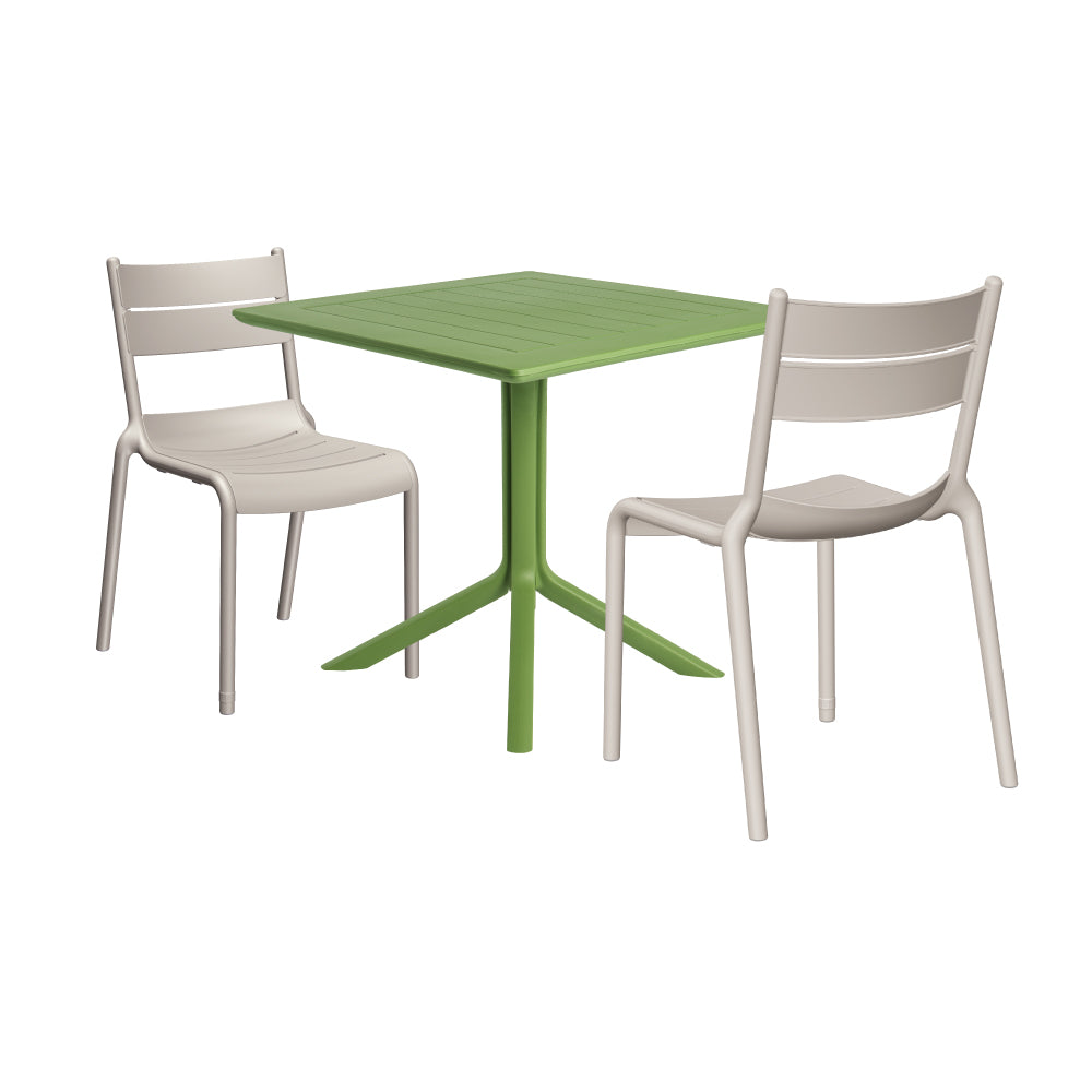 Lagoon Venice 3-Piece Dining Set – Dining Table with 2 Naples Chairs for Indoor & Outdoor Use