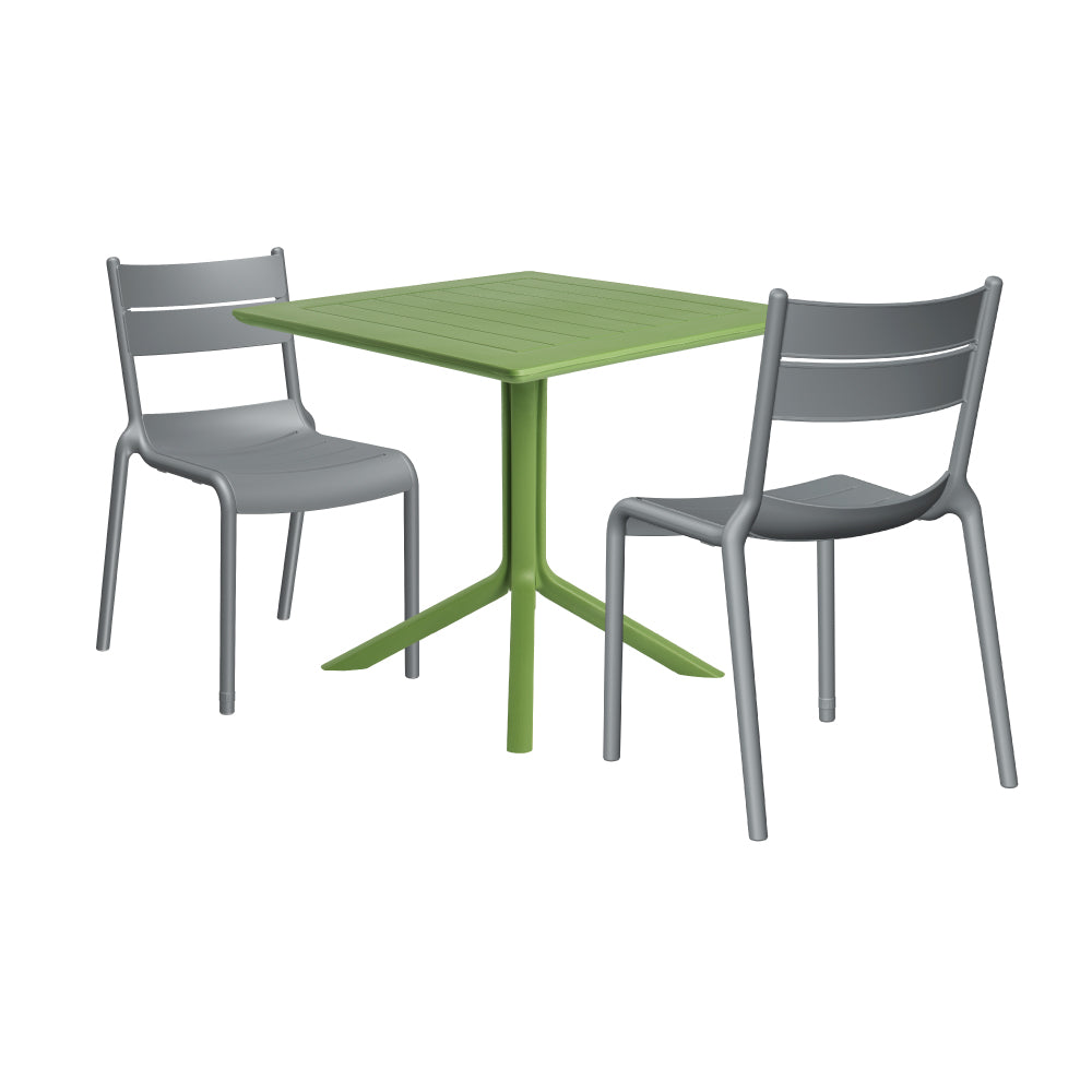 Lagoon Venice 3-Piece Dining Set – Dining Table with 2 Naples Chairs for Indoor & Outdoor Use
