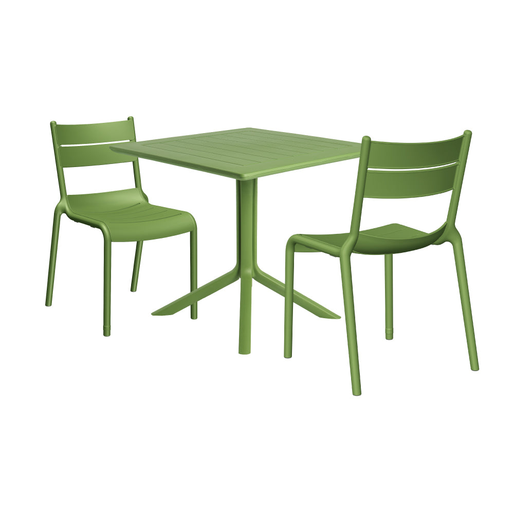 Lagoon Venice 3-Piece Dining Set – Dining Table with 2 Naples Chairs for Indoor & Outdoor Use
