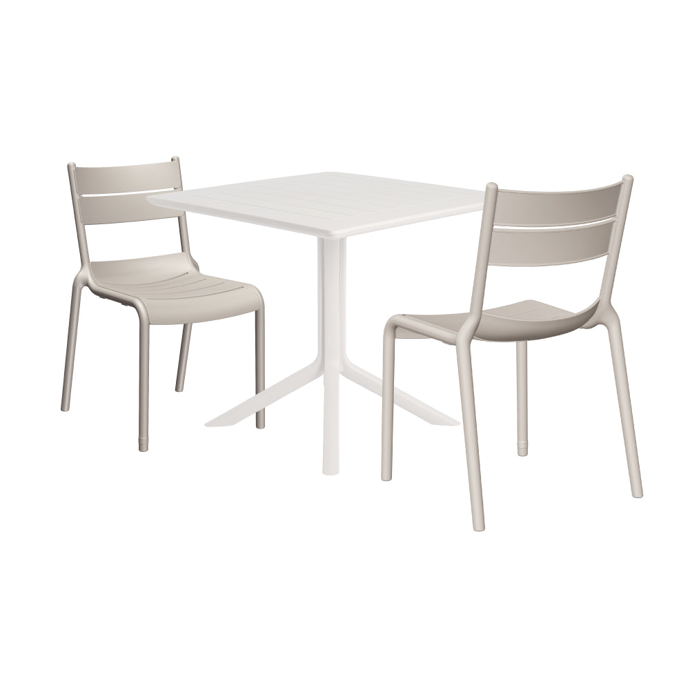 Lagoon Venice 3-Piece Dining Set – Dining Table with 2 Naples Chairs for Indoor & Outdoor Use