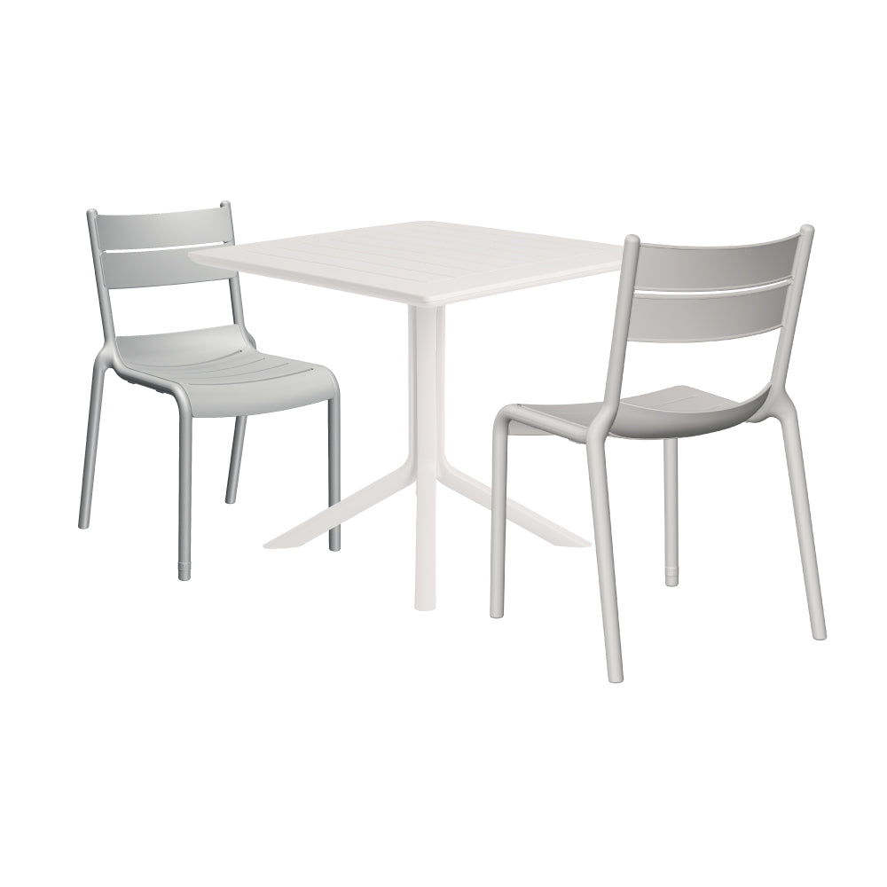 Lagoon Venice 3-Piece Dining Set – Dining Table with 2 Naples Chairs for Indoor & Outdoor Use