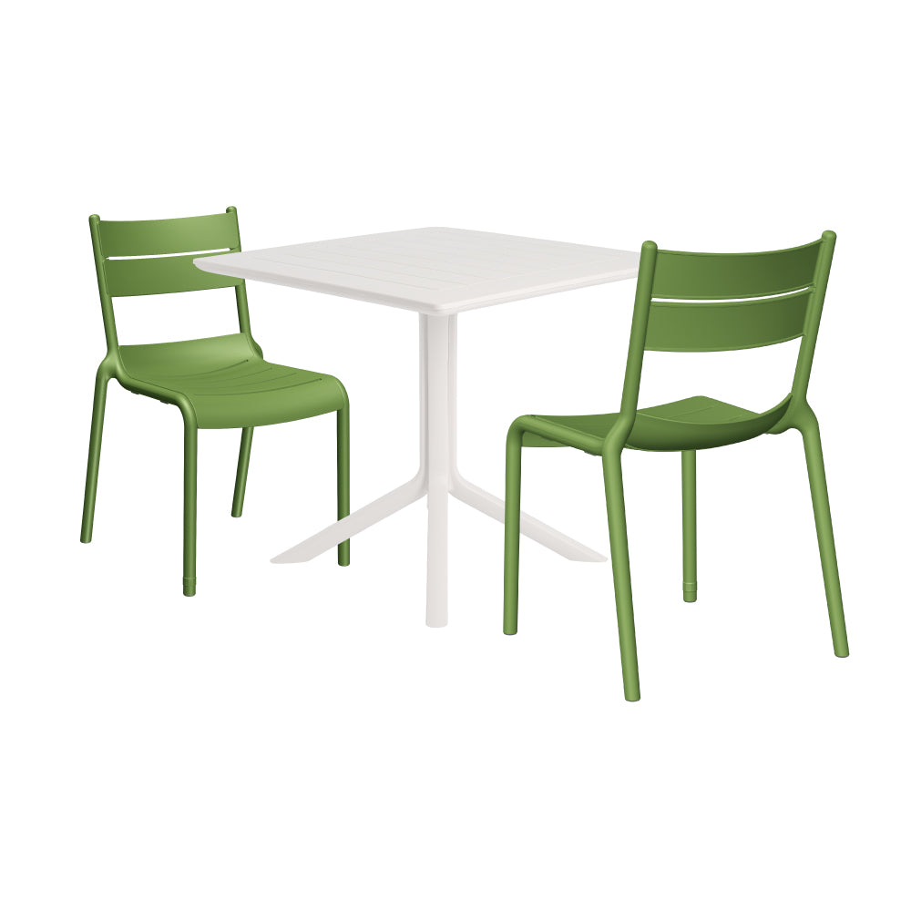 Lagoon Venice 3-Piece Dining Set – Dining Table with 2 Naples Chairs for Indoor & Outdoor Use