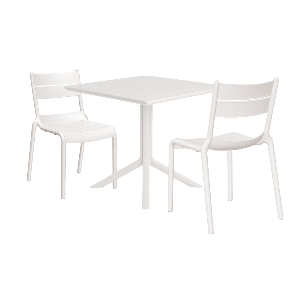 Lagoon Venice 3-Piece Dining Set – Dining Table with 2 Naples Chairs for Indoor & Outdoor Use