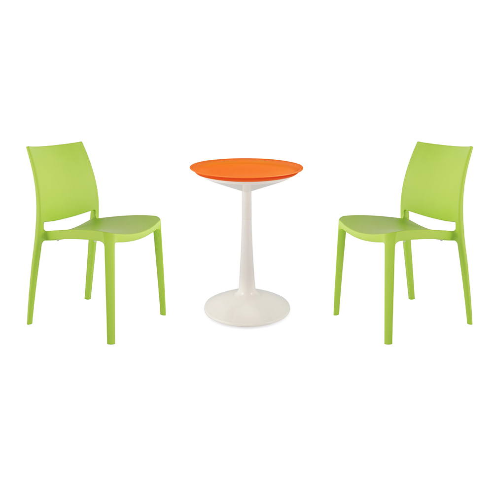 Balcony Furniture Set（SPROUT Side Table+2Sensilla dining chairs）