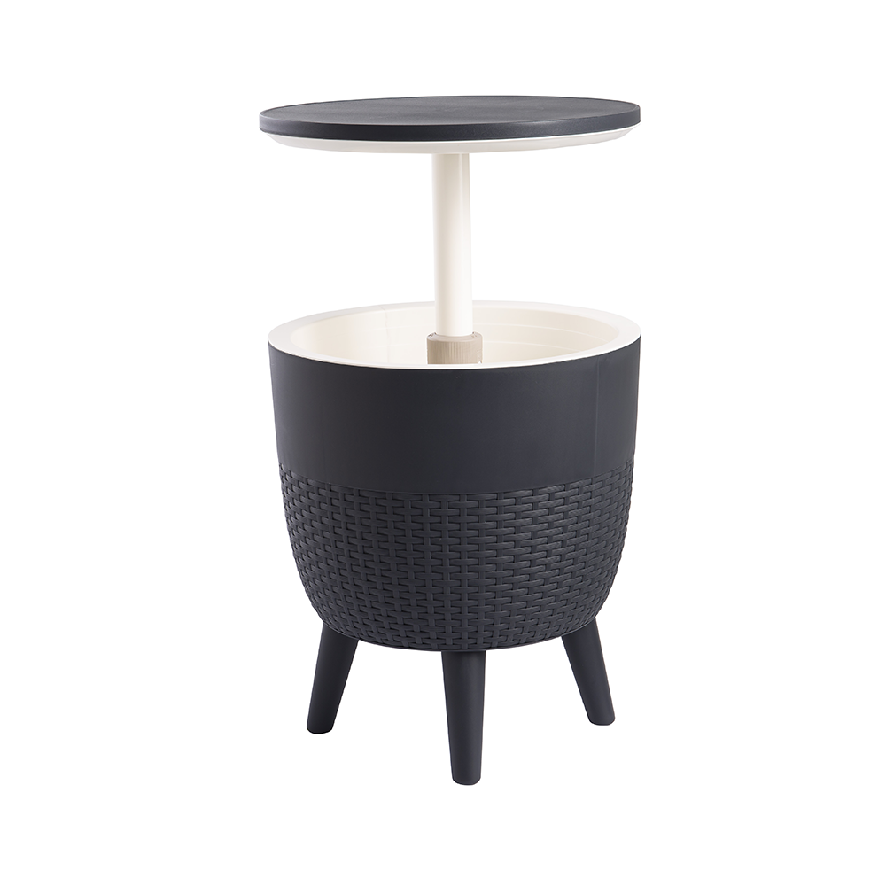 Lagoon Cancun 3-in-1 Outdoor Cooler Table – Adjustable Patio Bar, Cocktail & Coffee Table