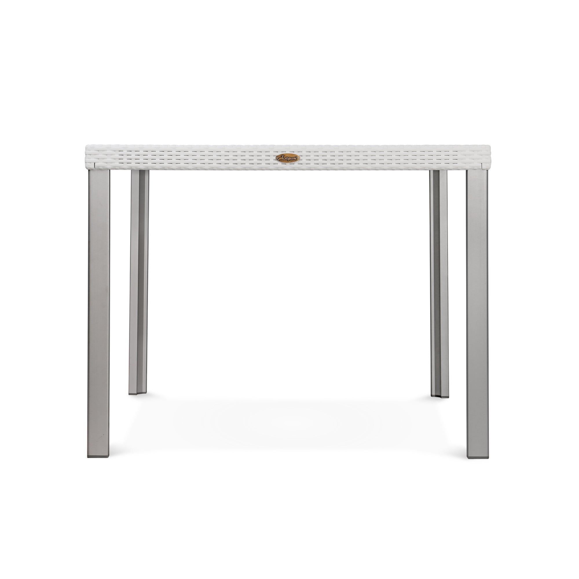 LAGOON OSLO RATTAN DINNING TABLE W/ALUM TUBE