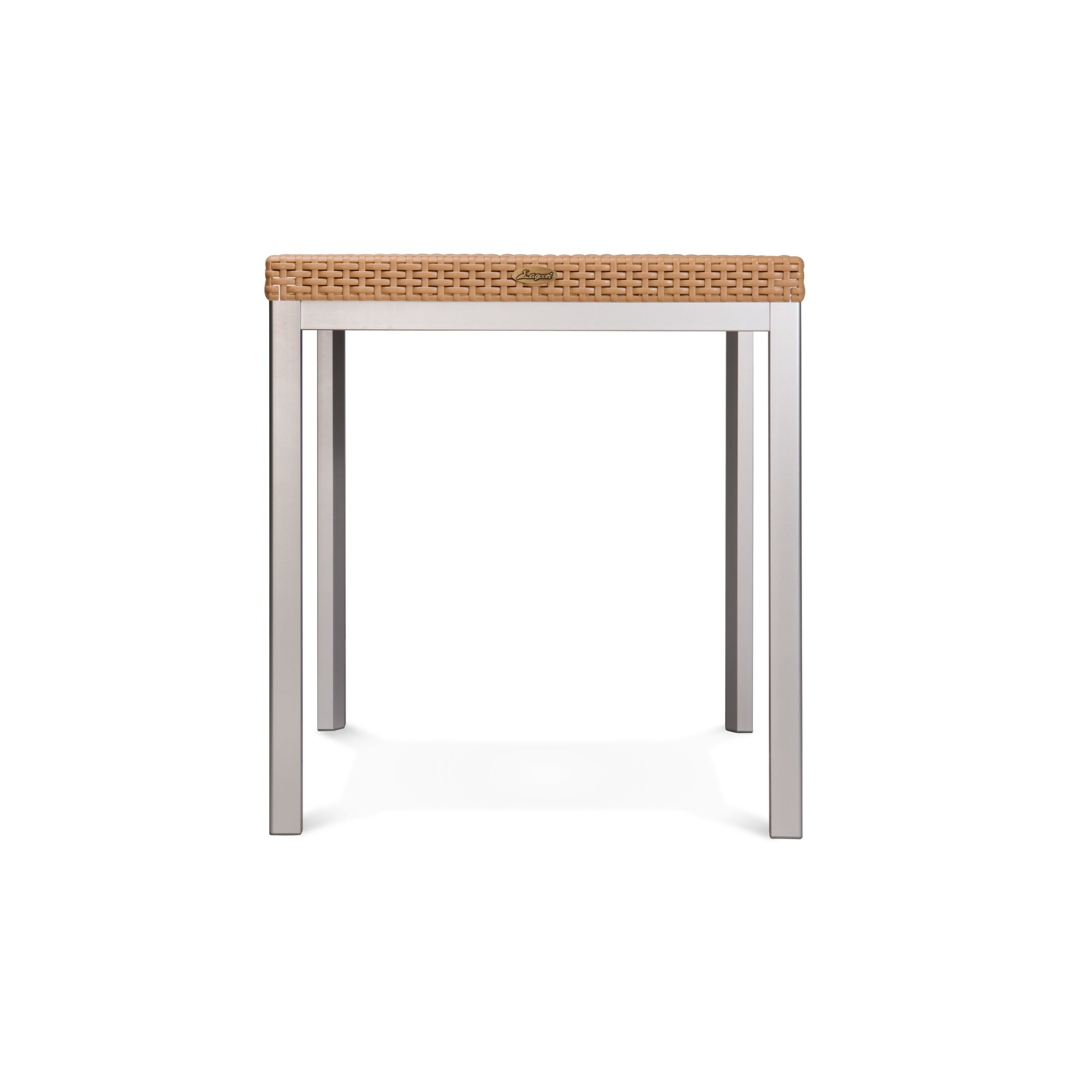 7022_RUSS_RATTAN DINNING TABLE W/ALUM TUBE 68 x 68 x 75 (cm) - 2 BOXES