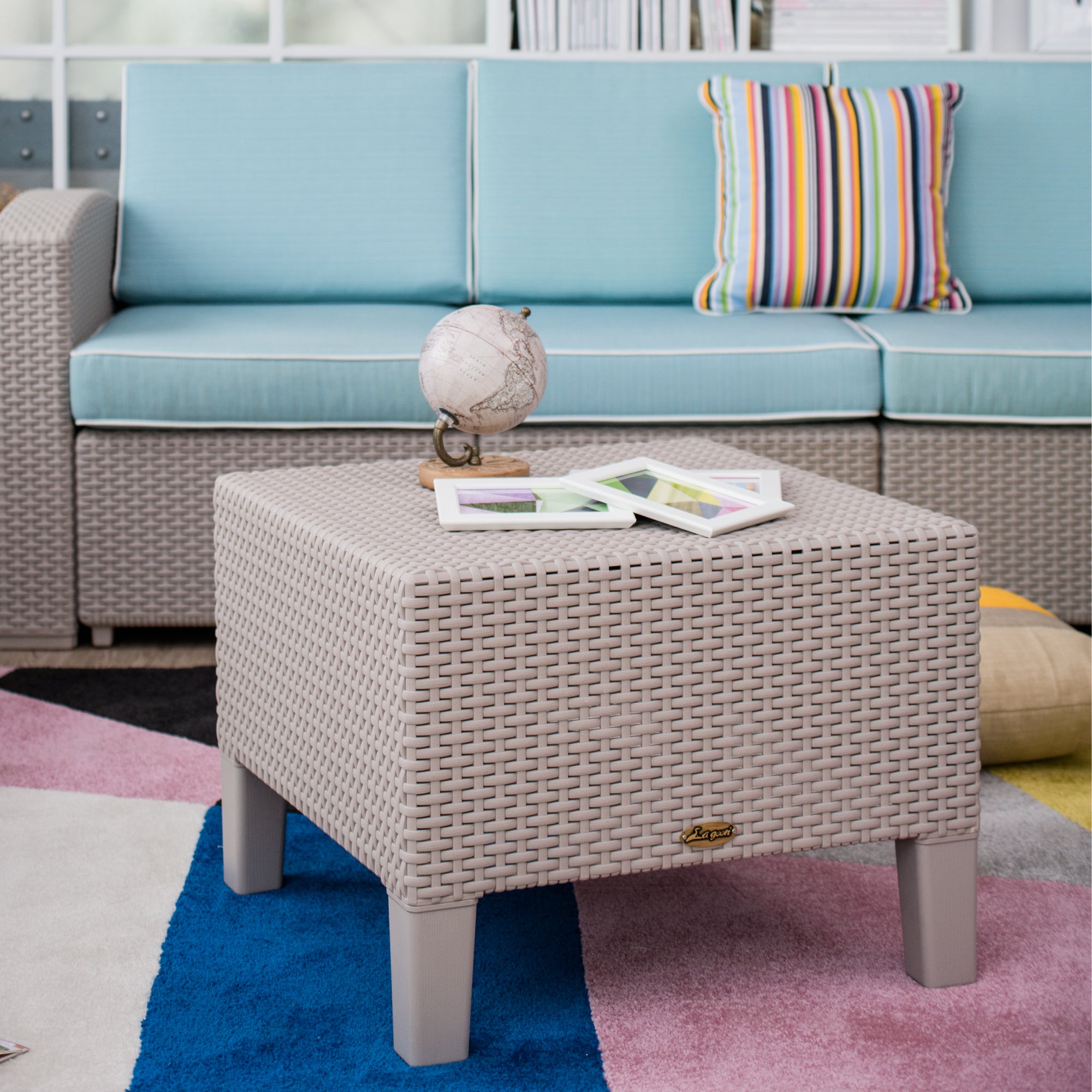 LAGOON MAGNOLIA RATTAN SIDE TABLE