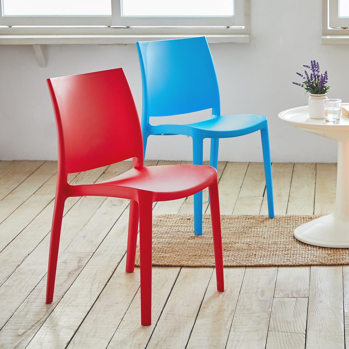 LAGOON SENSILLA STACK-ABLE DINNING CHAIR 4 pcs / set